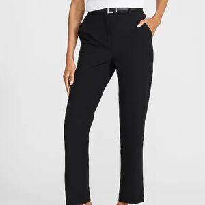 Express Editor Black Straight Leg Pants Super High Rise Size 14R Work Career
